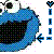 Cookie monster icon graphics