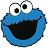 Cookie monster icon graphics