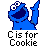 Cookie monster icon graphics