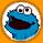 Cookie monster icon graphics