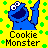 Cookie monster icon graphics