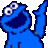 Cookie monster icon graphics