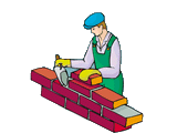 Bricklayer job graphics
