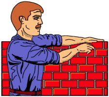 Bricklayer job graphics