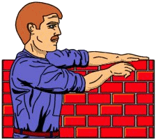 Bricklayer job graphics