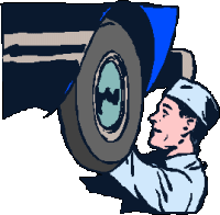 Car mechanic job graphics