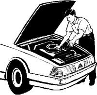 Car mechanic job graphics