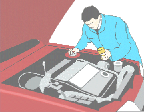Car mechanic job graphics