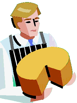 Cheese farmer job graphics