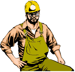 Construction workers job graphics