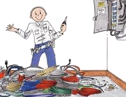 Electrician job graphics