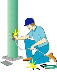 Electrician job graphics