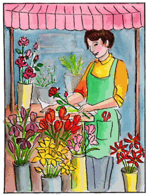 Florist job graphics