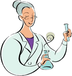 Laboratory worker job graphics