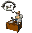 Office worker job graphics