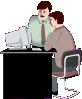 Office worker job graphics