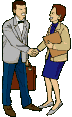 Office worker job graphics