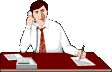 Office worker job graphics