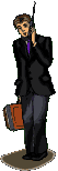 Office worker job graphics