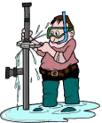 Plumber job graphics