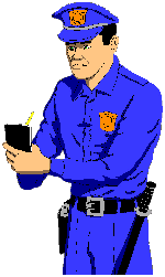 Police officer job graphics