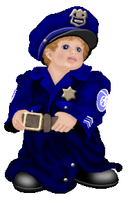 Police officer job graphics