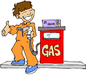 Pump attendant job graphics