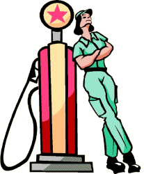 Pump attendant job graphics