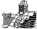 Roofer job graphics