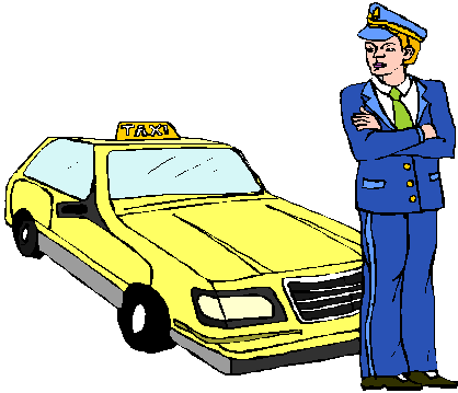 Taxi driver job graphics