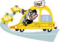 Taxi driver job graphics