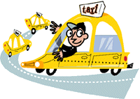 Taxi driver job graphics