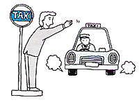 Taxi driver job graphics