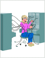 Telephonist job graphics