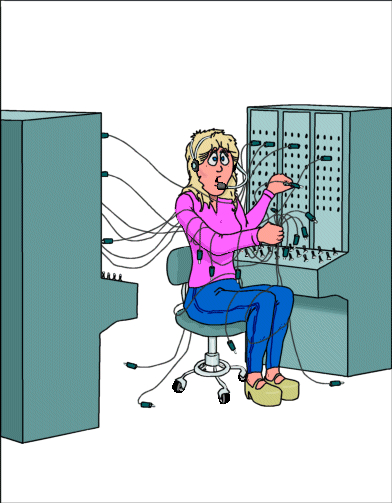 Telephonist job graphics