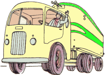 Truck driver job graphics