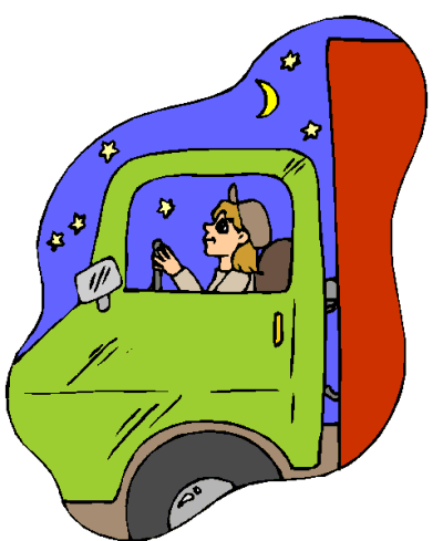 Truck driver job graphics