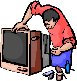 Tv mechanics job graphics