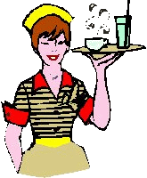 Waitress job graphics