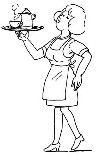 Waitress job graphics