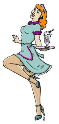 Waitress job graphics