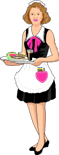 Waitress job graphics