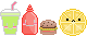 Food and drinks mini graphics