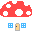 Mushrooms mini graphics