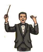 Conductor music graphics