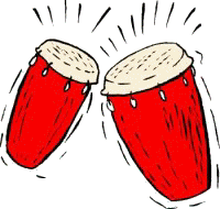 Drumming music graphics