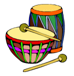 Percussion instruments music graphics