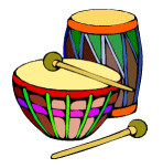 Percussion instruments music graphics