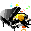 Piano forte music graphics