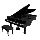 Piano forte music graphics